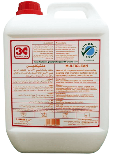 Multiclean - Green Seal Certified Multipurpose Cleaner - 5L